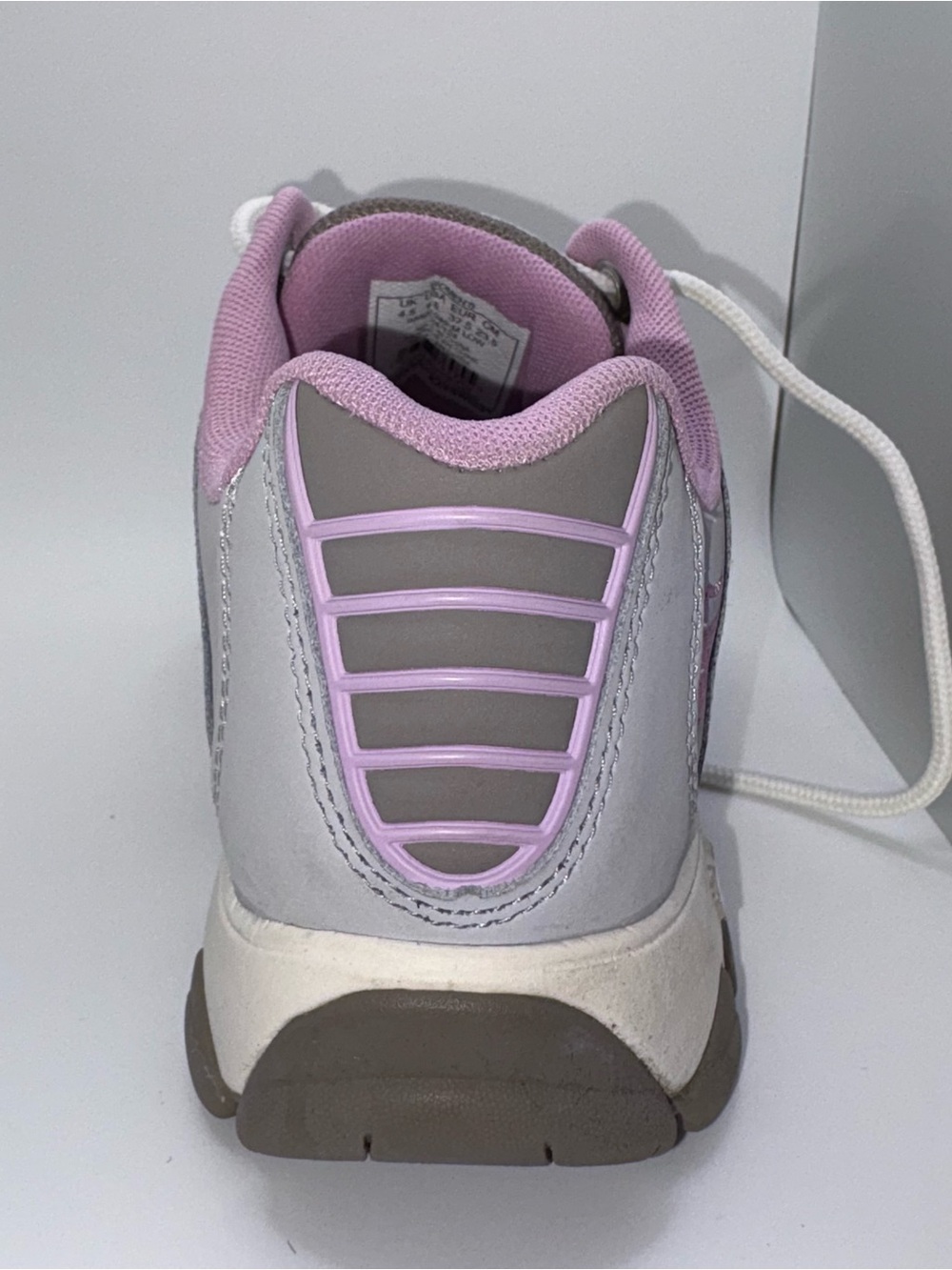 K-Swiss Women's Light Gray and Pink Lace-Up Sneakers ST329 CMF 6.5M Box Included - Picture 10 of 16
